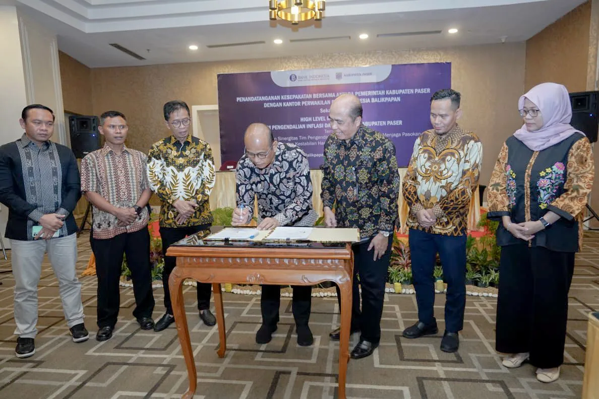 Jaga Pasokan, Kestabilan Harga Bahan Pokok Pangan, Pemkab Paser Lakukan Kesepakatan Bersama Dengan BI Balikpapan