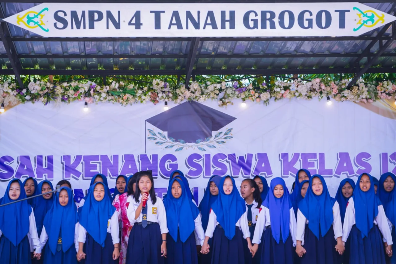 SMPN 4 Tanah Grogot Gelar Perpisahan Siswa Angkatan ke-27