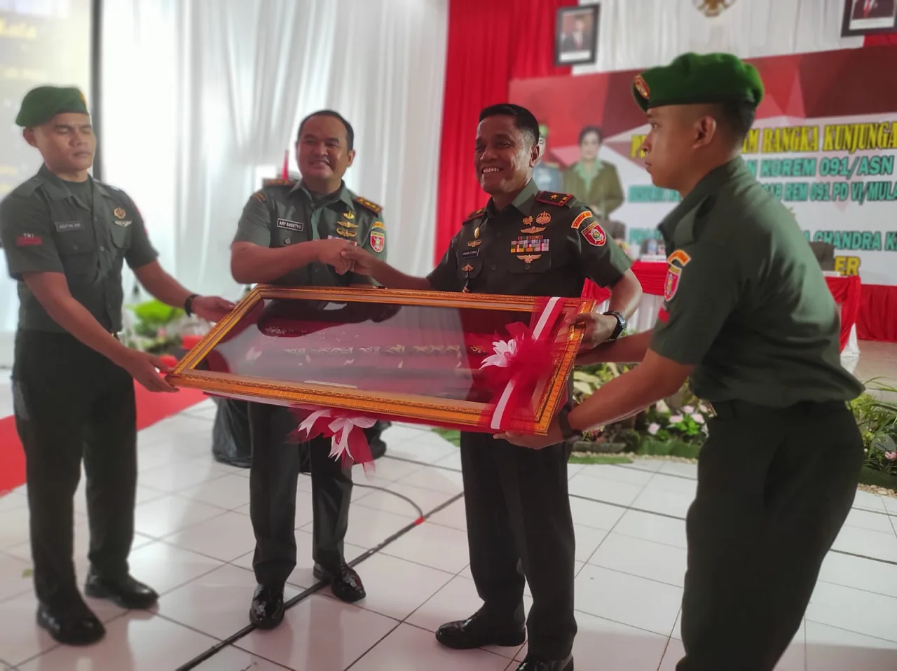 Kunker di Paser, Danrem 091 / ASN Atensi Pengamanan Tiga Agenda Nasional di Kaltim