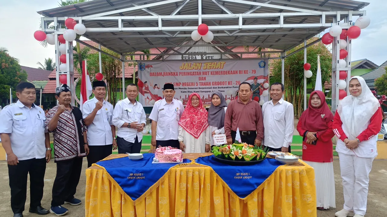 Meriahkan HUT RI ke-79, SMPN 5 Tanah Grogot Gelar Berbagai Perlombaan