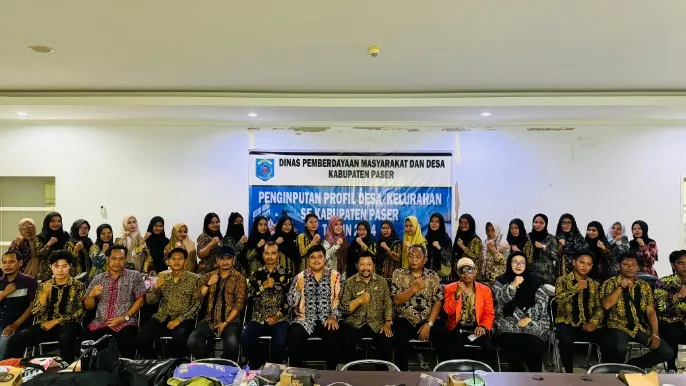 Dinas PMD Paser Lakukan Input Profil Desa/Kelurahan Tahun 2024