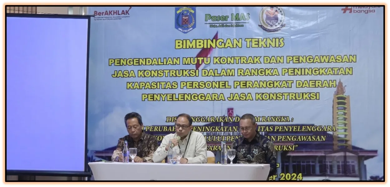 DPUTR Paser Tingkatkan Kualitas Jasa Konstruksi Melalui Bimtek, Implementasi aksi perubahan