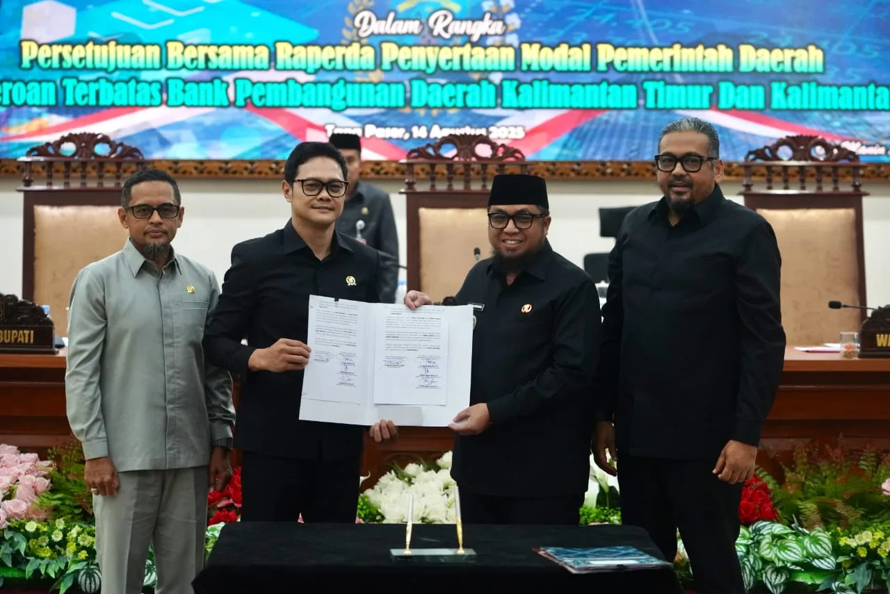Pemkab Paser Sertakan Modal Rp100 Miliar kepada Bank Kaltimtara Periode 2026-2030