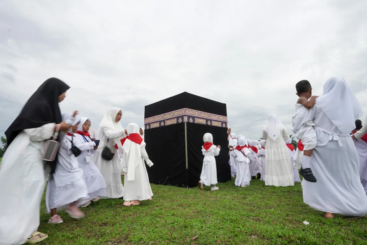 IGTKI Paser Belengkong Gelar Manasik Haji Cilik, Kenalkan Rukun Islam Sejak Dini