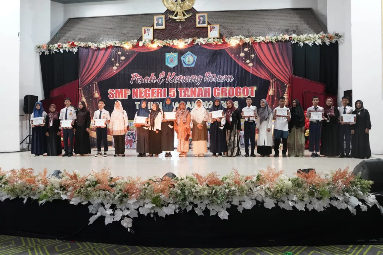 SMPN 5 Tanah Grogot Gelar Pisah Kenang 202 Siswa Angkatan 2025/2026