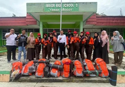 Siap Harumkan Nama Sekolah dan Kabupaten Paser, Regu Tulip SMP Negeri 2 Tanah Grogot Bertolak ke LT IV Kaltim