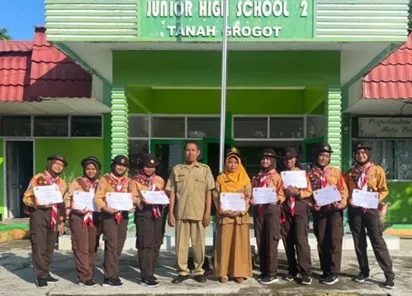 Raih Juara I LT III, Regu Tulip SMP Negeri 2 Tanah Grogot Siap Wakili Paser ke Provinsi