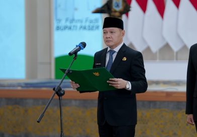 Bupati Paser Lantik Tiga Pejabat JPT Hasil Seleksi Manajemen Talenta